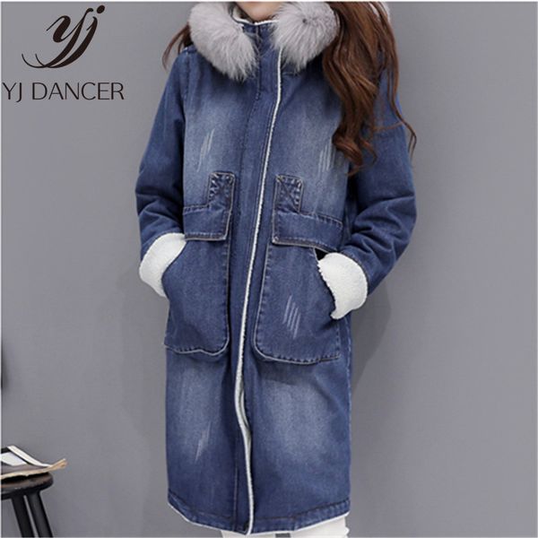 2018 long section winter female warm coat new casual thicken hooded fur collar clothes europe america women's clothing css131, Black
2018 long section winter female warm coat new casual thicken hooded fur collar clothes europe america women's clothing css131, Black