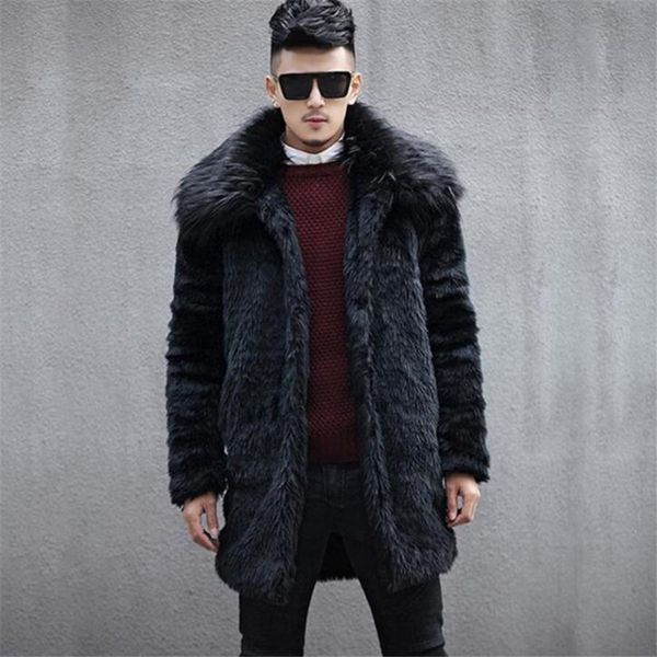 xiu luo 4xl winter men fur collar faux fur coats collar trends jacket black long section fashion overcoats
xiu luo 4xl winter men fur collar faux fur coats collar trends jacket black long section fashion overcoats