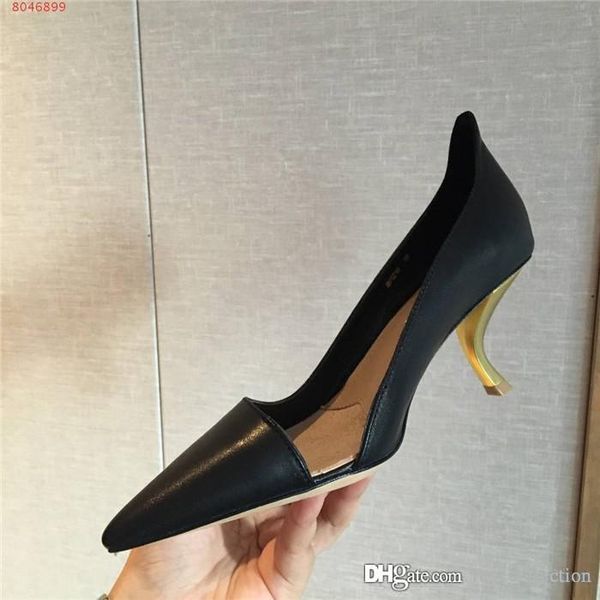 latest classic black low - shallow - mouthed cowhair leather shoes for ladies thin - heeled sandals heel-height 6.5 cm,size 34-40
latest classic black low - shallow - mouthed cowhair leather shoes for ladies thin - heeled sandals heel-height 6.5 cm,size 34-40