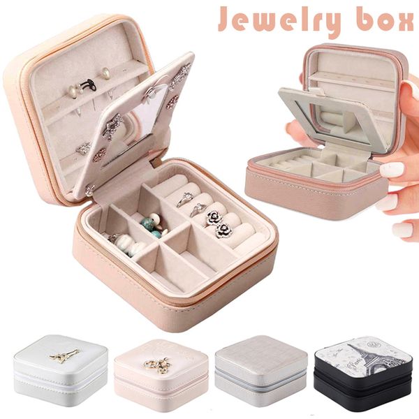 portable jewelry box storage organizer zipper women display travel case double layer jl, Pink;blue
portable jewelry box storage organizer zipper women display travel case double layer jl, Pink;blue