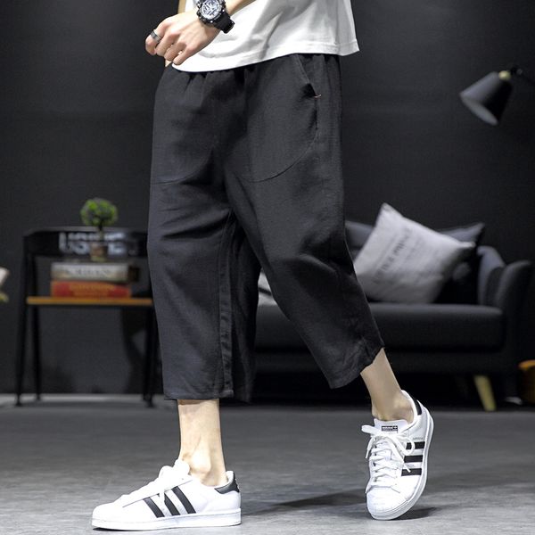 2019 spring and summer japanese korean trend casual couple solid color loose youth men's sweatpants streetwear joggers fashion, Black
2019 spring and summer japanese korean trend casual couple solid color loose youth men's sweatpants streetwear joggers fashion, Black