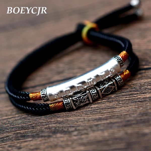 boeycjr 999 silver buddhism runes bangles & bracelets fine jewelry handmade braided rope energy bracelet for men 2019, Golden;silver
boeycjr 999 silver buddhism runes bangles & bracelets fine jewelry handmade braided rope energy bracelet for men 2019, Golden;silver
