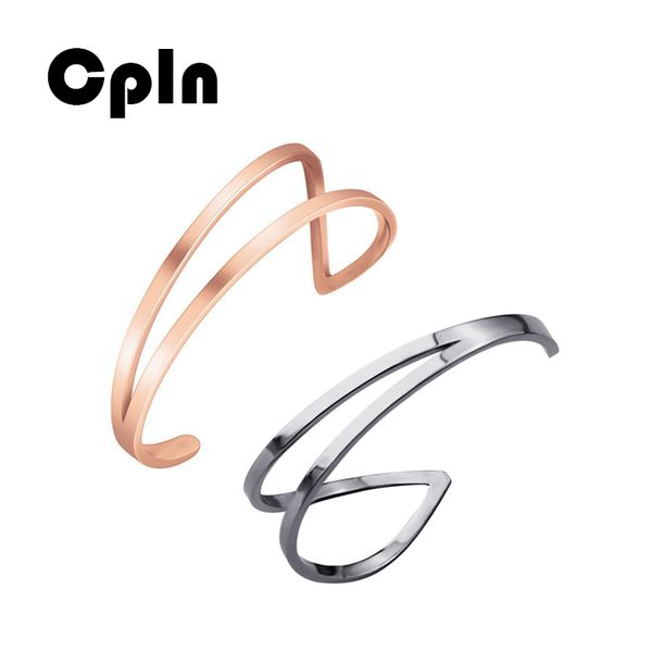 cpln new trend titanium steel wild c-shaped open bracelets for women modern fashion rose gold/silver jewelry bracelet, White
cpln new trend titanium steel wild c-shaped open bracelets for women modern fashion rose gold/silver jewelry bracelet, White