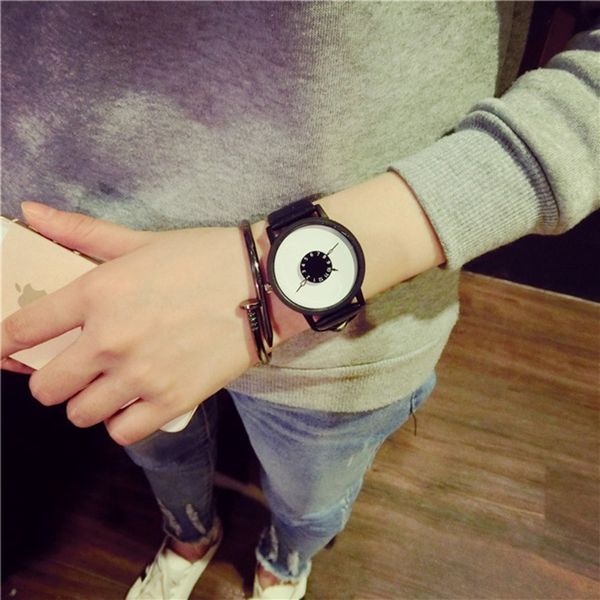 fashion men women school student creative watch quartz buckle couple watches unique dial leather wristwatches clock, Slivery;brown
fashion men women school student creative watch quartz buckle couple watches unique dial leather wristwatches clock, Slivery;brown