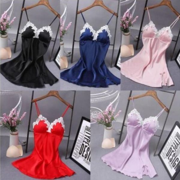 women's sleepwear la maxpa nightdress silk v-neck floral lingerie nightgown mini sleeveless women sleepshirt with padded bra k582, Black;red
women's sleepwear la maxpa nightdress silk v-neck floral lingerie nightgown mini sleeveless women sleepshirt with padded bra k582, Black;red