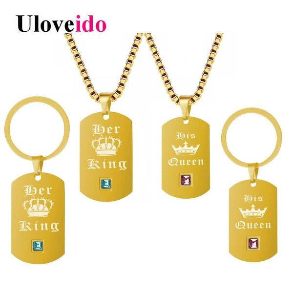 wholesale gold color jewelry sets her king and his queen jewelry set keychain and necklace set stainess steel suspension sn138, Black
wholesale gold color jewelry sets her king and his queen jewelry set keychain and necklace set stainess steel suspension sn138, Black