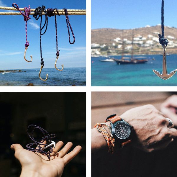 2019 new fashion woven multilayer anchor bracelets men hope anchor bracelet pulsera navy punk bracelets, Black
2019 new fashion woven multilayer anchor bracelets men hope anchor bracelet pulsera navy punk bracelets, Black