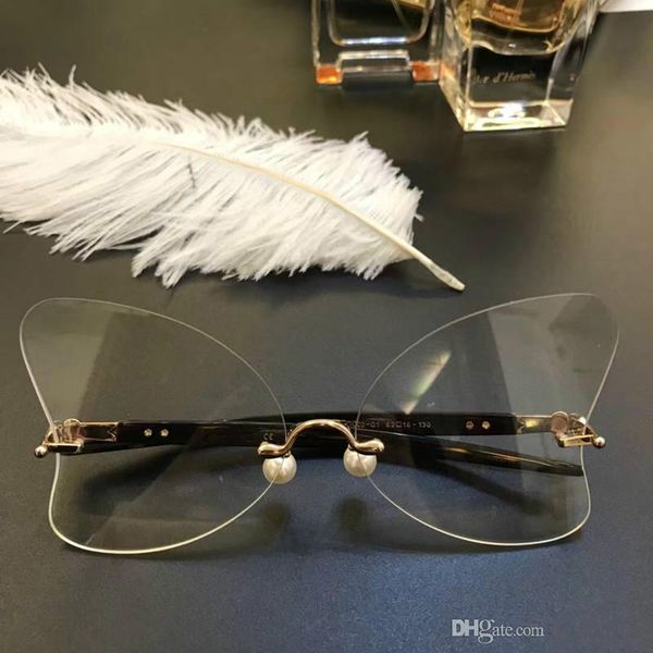 luxury popular women brand design percy lau dc02 g1 glasses hollow out optical lens butterfly frameless black pink come with brand case, White;black
luxury popular women brand design percy lau dc02 g1 glasses hollow out optical lens butterfly frameless black pink come with brand case, White;black