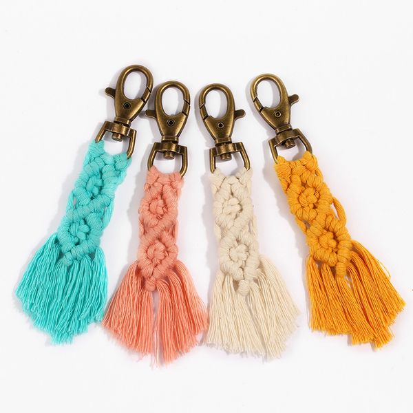 macrame keychain bohemia keyring handmade bag charm car hanging boho jewelry gift for friends women wholesale, Silver
macrame keychain bohemia keyring handmade bag charm car hanging boho jewelry gift for friends women wholesale, Silver