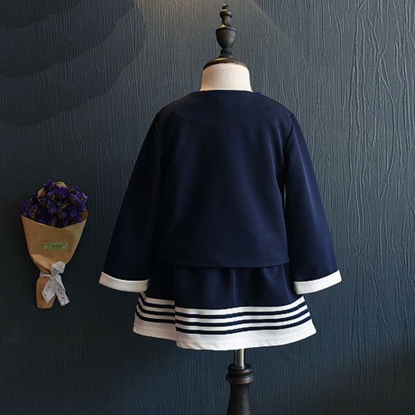 new autumn kids clothes girls clothing set jacket + skirts suits children formal school uniform, White
new autumn kids clothes girls clothing set jacket + skirts suits children formal school uniform, White