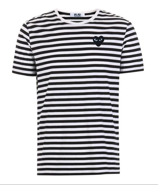 cdg play commes mens designer with heart sport tee shirts des garcons white pablo stripe for summer vetements, White;black
cdg play commes mens designer with heart sport tee shirts des garcons white pablo stripe for summer vetements, White;black