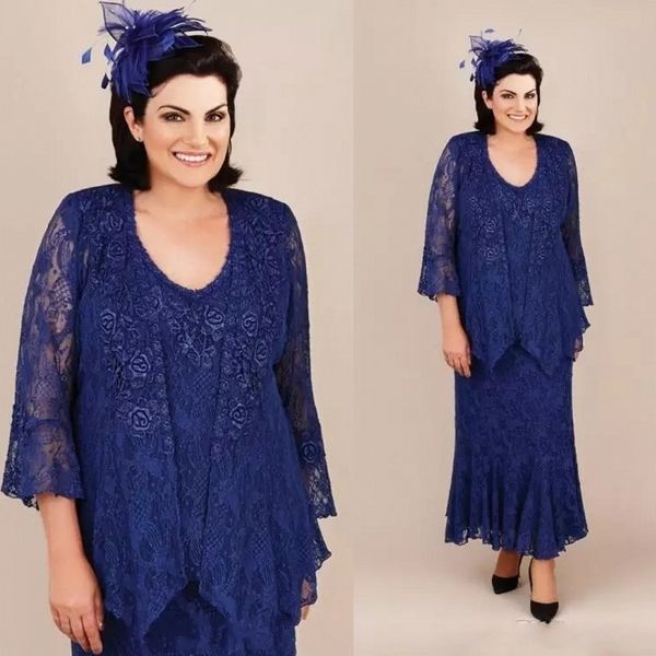 modern mother of the bride dresses royal blue mermaid lace mothers wedding guest dress ankel length plus size mother's groom gowns
modern mother of the bride dresses royal blue mermaid lace mothers wedding guest dress ankel length plus size mother's groom gowns