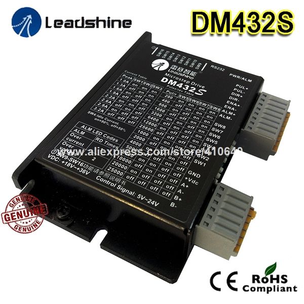 new leadshine dsp 2 phse stepper motor drive dm432s max 36 vdc suitabe for nema 15 nema 17 nema 23 stepper motor
new leadshine dsp 2 phse stepper motor drive dm432s max 36 vdc suitabe for nema 15 nema 17 nema 23 stepper motor