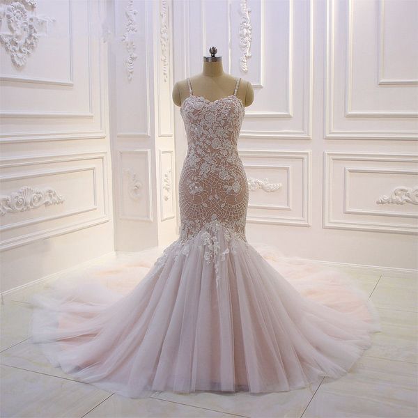 100% real pictures elegant lace mermaid wedding dresses luxury open back blush pink beach boho bridal gown plus size, White
100% real pictures elegant lace mermaid wedding dresses luxury open back blush pink beach boho bridal gown plus size, White