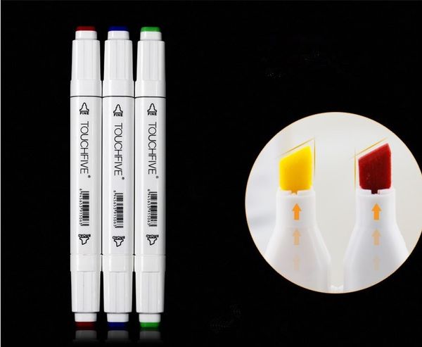 mb pen art markers set dual head alcohol sketch markers pen for manga drawing markers design supplies, Black;red
mb pen art markers set dual head alcohol sketch markers pen for manga drawing markers design supplies, Black;red