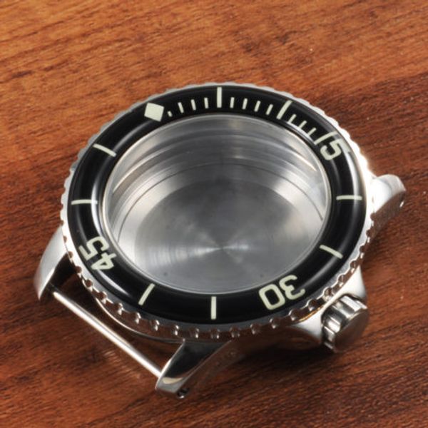 45mm black bezel polished stainless steel case hardened mineral glass miyota 8205 8215 821a eta 2836 movement, Slivery;brown
45mm black bezel polished stainless steel case hardened mineral glass miyota 8205 8215 821a eta 2836 movement, Slivery;brown