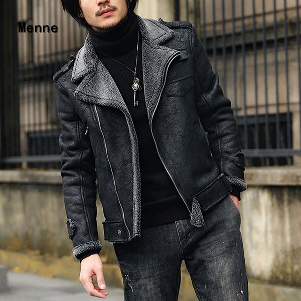 menne suede suede lamb fur all-in-one male motorcycle leather coat oversize coat, Black
menne suede suede lamb fur all-in-one male motorcycle leather coat oversize coat, Black