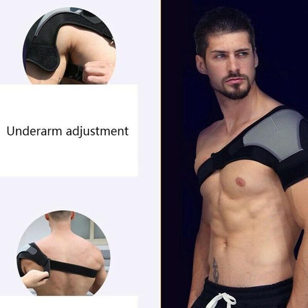 1 pcs new back support adjustable bandage sports fitness protective shoulder pads breathable strain protection bandage, Black;blue
1 pcs new back support adjustable bandage sports fitness protective shoulder pads breathable strain protection bandage, Black;blue