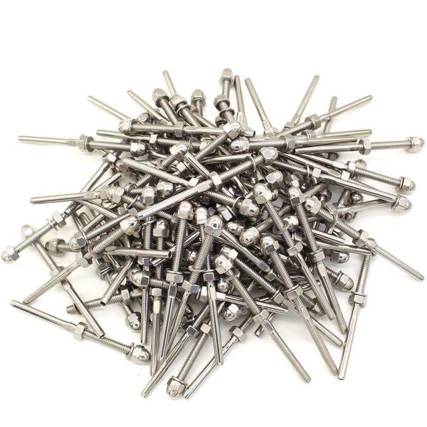 100 pcs stainless steel handrail railing cable tensioner threaded stud end fitting for 1/8 inch cable wire
100 pcs stainless steel handrail railing cable tensioner threaded stud end fitting for 1/8 inch cable wire