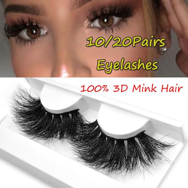 10/20 pairs 100% 3d mink false eyelashes thick long dramatic reusable wispies fluffy handmade lashes extensiontools
10/20 pairs 100% 3d mink false eyelashes thick long dramatic reusable wispies fluffy handmade lashes extensiontools