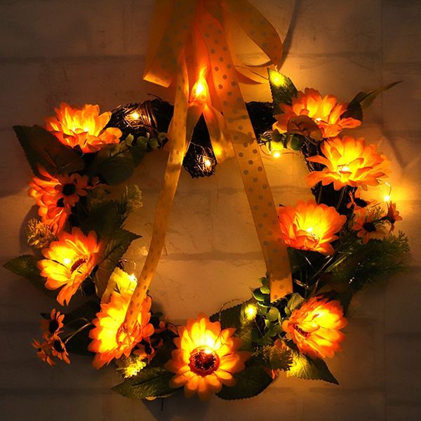 ribbon sunflower wreath for home decorations wall ornament love
ribbon sunflower wreath for home decorations wall ornament love