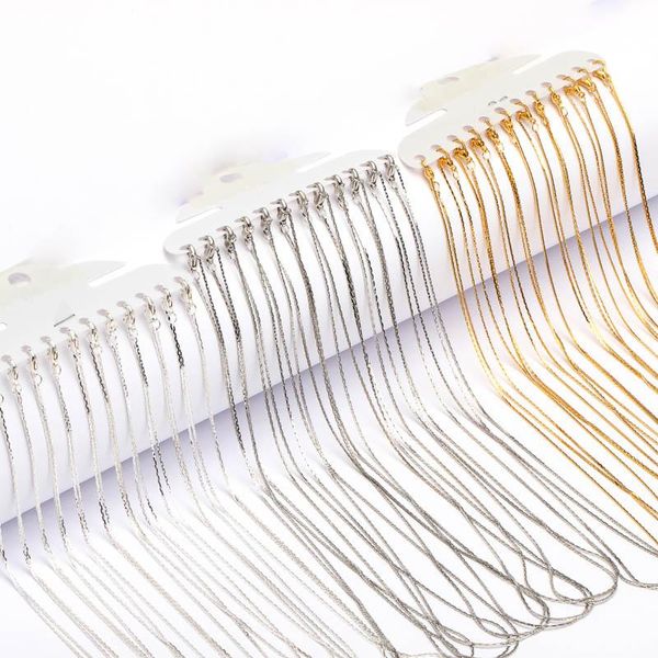 12pcs/set 1mm metal link chain necklace lobster clasp 42cm length simple necklace chain diy jewelry rose gold silver rhodium color
12pcs/set 1mm metal link chain necklace lobster clasp 42cm length simple necklace chain diy jewelry rose gold silver rhodium color