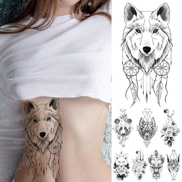 waterproof temporary tattoo sticker line geometry panda wolf tattoos deer flowers body art arm fake sleeve tatoo women men
waterproof temporary tattoo sticker line geometry panda wolf tattoos deer flowers body art arm fake sleeve tatoo women men
