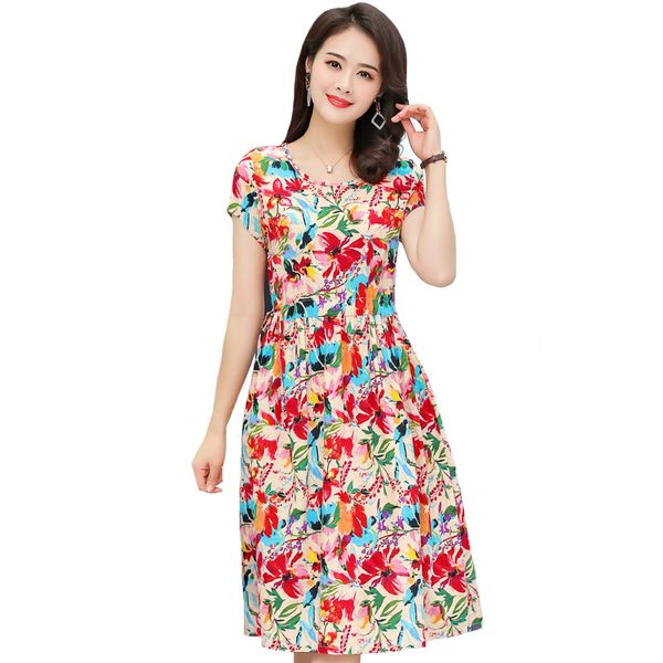 casual dresses summer dress women plus size 5xl 2021 loose o-neck middle-aged mother beach short sleeve long floral print, Black;gray
casual dresses summer dress women plus size 5xl 2021 loose o-neck middle-aged mother beach short sleeve long floral print, Black;gray