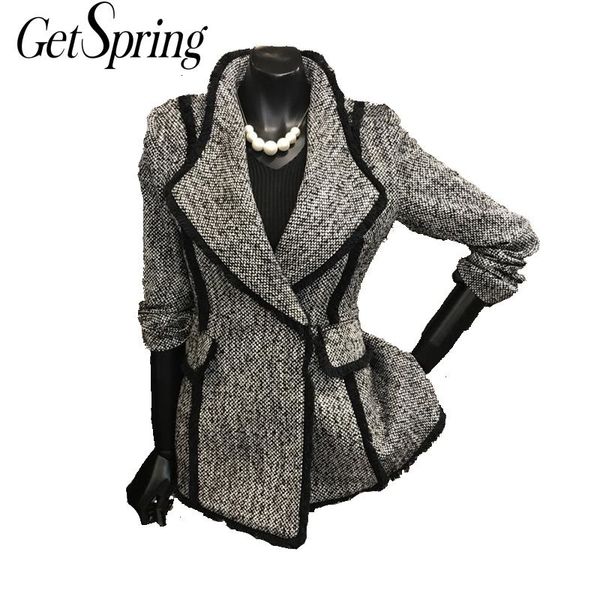 getsring womens wool coats temperament short wool coat single button long sleeve slim woolen coat women all match autumn y190926, Black
getsring womens wool coats temperament short wool coat single button long sleeve slim woolen coat women all match autumn y190926, Black