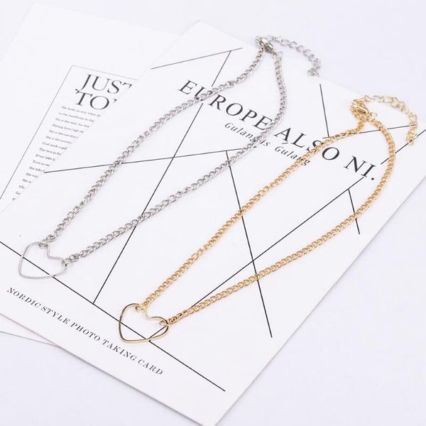 korean version peach heart short money chain hollow love heart-shaped peach heart short necklace clavicle chain wholesale, Silver
korean version peach heart short money chain hollow love heart-shaped peach heart short necklace clavicle chain wholesale, Silver