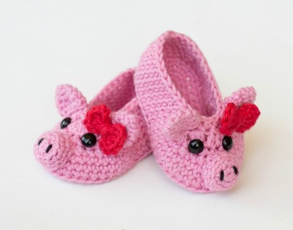 croceht baby handmade baby pig shoe 
croceht baby handmade baby pig shoe