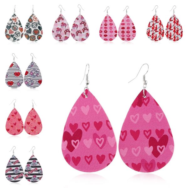 kimter romantic valentine's day dangle earrings printing heart love letter pattern pu leather teardrop earring for women gift u63fya, Silver
kimter romantic valentine's day dangle earrings printing heart love letter pattern pu leather teardrop earring for women gift u63fya, Silver
