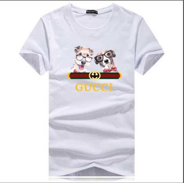 a42 men's women'short-sleeved cotton summer printing pattern loose version of the upper body super handsome fashion trend men', White
a42 men's women'short-sleeved cotton summer printing pattern loose version of the upper body super handsome fashion trend men', White