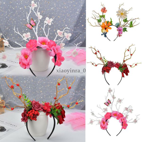 women boho flower floral hairband headband crown party bride wedding beach pgraphy decoration props, Blue;gray
women boho flower floral hairband headband crown party bride wedding beach pgraphy decoration props, Blue;gray