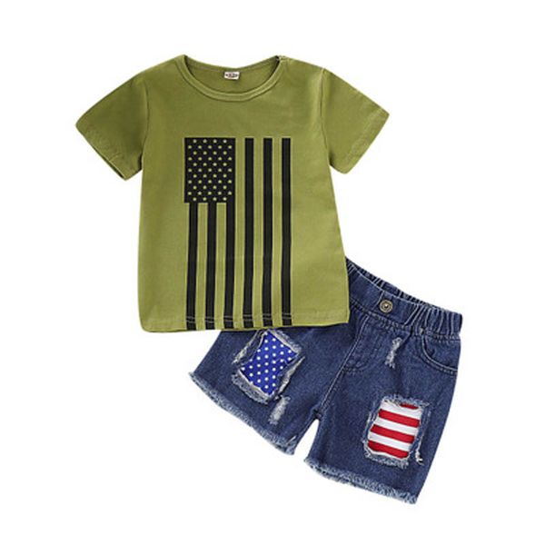 kids stripe denim suit american flag independence national day usa 4th july star stripe green tie blue shredded denim shorts two piece set, White
kids stripe denim suit american flag independence national day usa 4th july star stripe green tie blue shredded denim shorts two piece set, White
