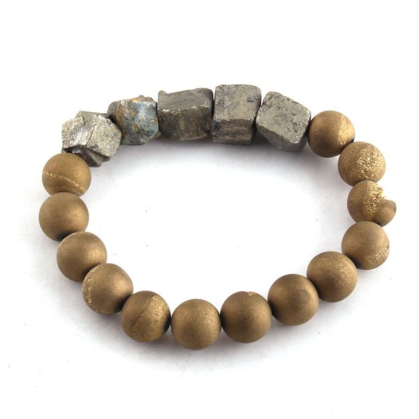 fashion women jewelry irregular natural pyrite stone 10mm druzy beads bracele dropshippers, Golden;silver
fashion women jewelry irregular natural pyrite stone 10mm druzy beads bracele dropshippers, Golden;silver