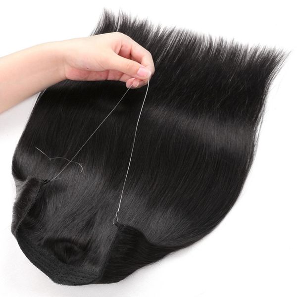 color 60# blonde fishing line hair weft brazilian straight human hair extensions 100gram per piece dhl, Black
color 60# blonde fishing line hair weft brazilian straight human hair extensions 100gram per piece dhl, Black