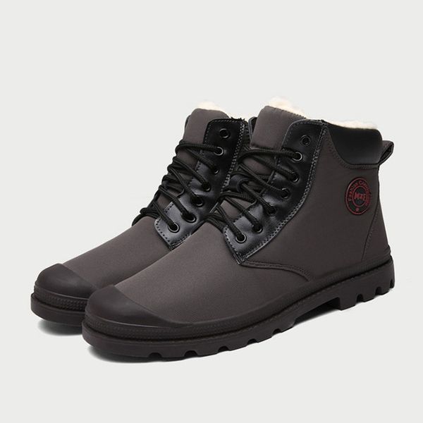 men's boots winter men's snow boots men's waterproof ankle boots with short plush warm shoes comfortable, Black
men's boots winter men's snow boots men's waterproof ankle boots with short plush warm shoes comfortable, Black