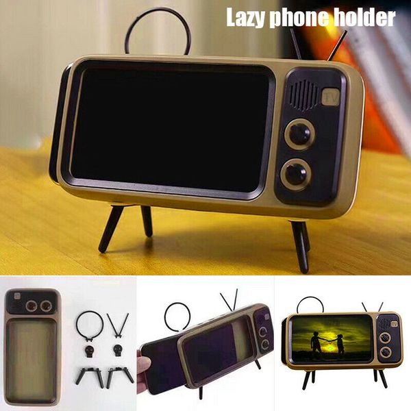 lazy phone holder mini bluetooth audio retro tv mobile phone stand 3w without speaker style mobile phone holders
lazy phone holder mini bluetooth audio retro tv mobile phone stand 3w without speaker style mobile phone holders