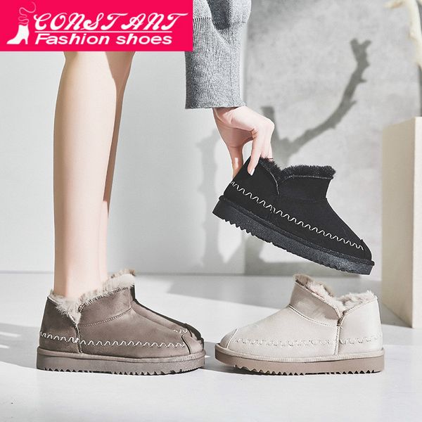 2019 women's snow boots cow leather fur women australia boots winter for women warm botas mujer, Black
2019 women's snow boots cow leather fur women australia boots winter for women warm botas mujer, Black