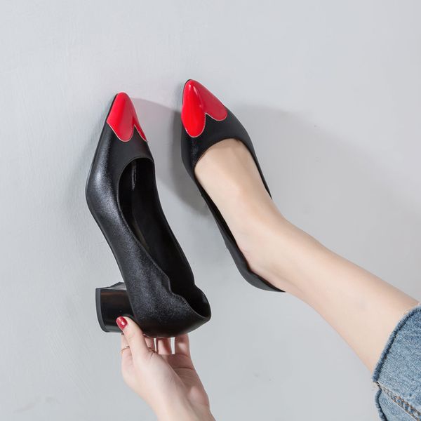 2020 spring new women square heel pumps fashion dress casual women's office shoes, Black
2020 spring new women square heel pumps fashion dress casual women's office shoes, Black