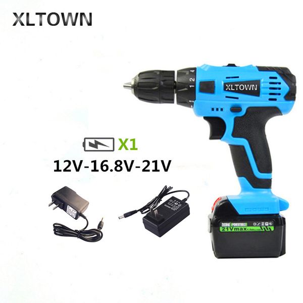 xltown 12/16.8/21v cordless drill multi-function lithium battery electric screwdriver household lithium drill power tools
xltown 12/16.8/21v cordless drill multi-function lithium battery electric screwdriver household lithium drill power tools
