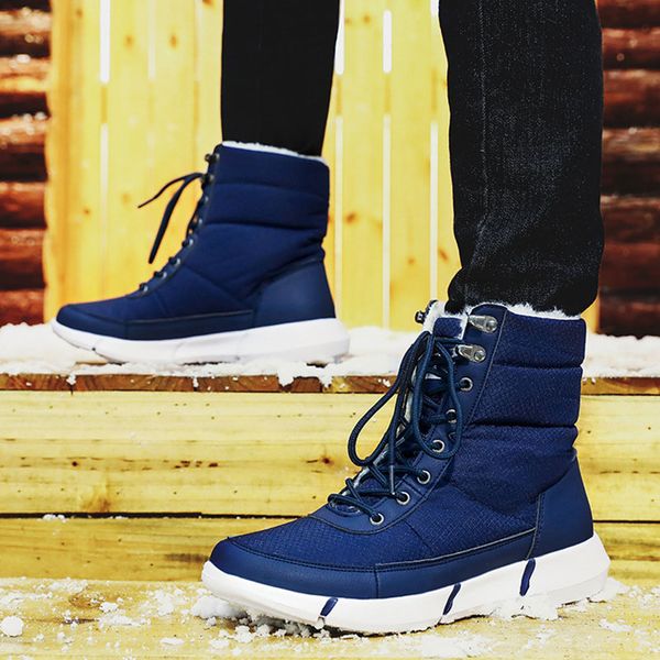 men winter shoes snow boots warm lightweight anti-slip breathable for outdoor h66, Black
men winter shoes snow boots warm lightweight anti-slip breathable for outdoor h66, Black