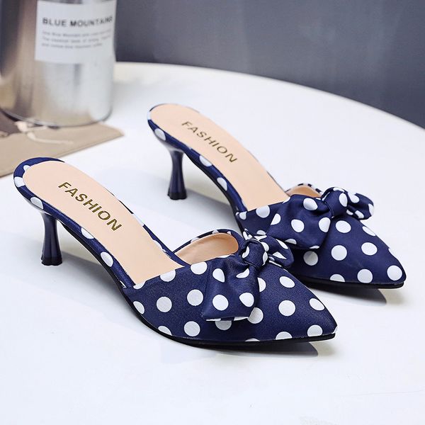 dress shoes fashion mules pumps women woman slip on party pointed toe butterfly knot dot high heels ladies slippers, Black
dress shoes fashion mules pumps women woman slip on party pointed toe butterfly knot dot high heels ladies slippers, Black