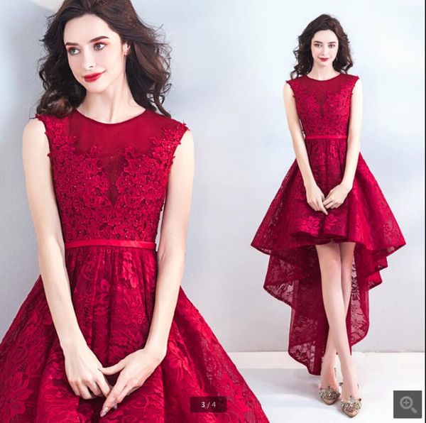 party dresses 2021 arrival wine lace a line high low prom sleeveless appliques beaded scoop neckline simple gowns, White;black
party dresses 2021 arrival wine lace a line high low prom sleeveless appliques beaded scoop neckline simple gowns, White;black