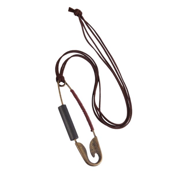 simple vinatge safety pin pendant necklace punk jewelry for women men leather long chain adjustable, Silver
simple vinatge safety pin pendant necklace punk jewelry for women men leather long chain adjustable, Silver