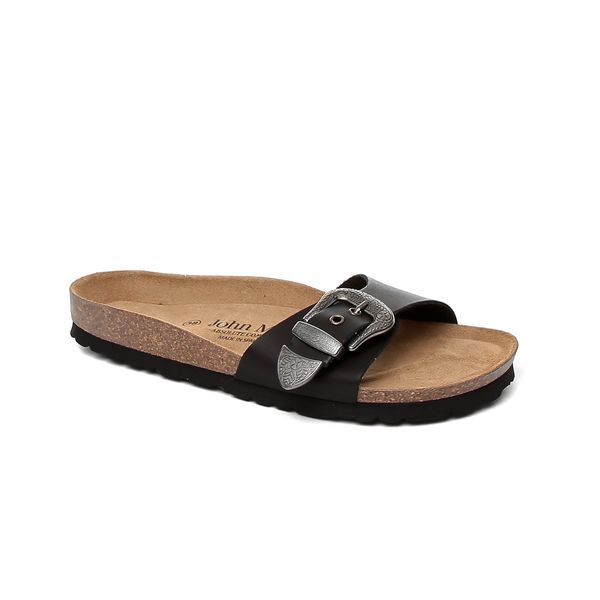 john may ck woman's slipper ga-jm-17109 texas-vacheta ck-silver