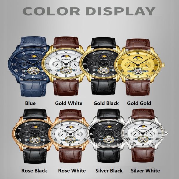 sport wristwatch tevise masculino men new automatic mechanical watch moon brand watch phase leather strap relogio tourbillon cmrct, Slivery;brown
sport wristwatch tevise masculino men new automatic mechanical watch moon brand watch phase leather strap relogio tourbillon cmrct, Slivery;brown