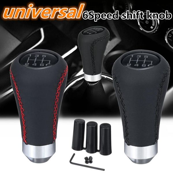universal 6 speed mt car manual gear shift knob shifter lever stick red black stitche pu leather
universal 6 speed mt car manual gear shift knob shifter lever stick red black stitche pu leather
