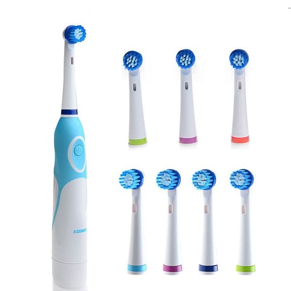 azdent electric toothbrush non-rechargeable with 8 brush heads battery operated rotation teeth brush oral hygiene tooth brush
azdent electric toothbrush non-rechargeable with 8 brush heads battery operated rotation teeth brush oral hygiene tooth brush